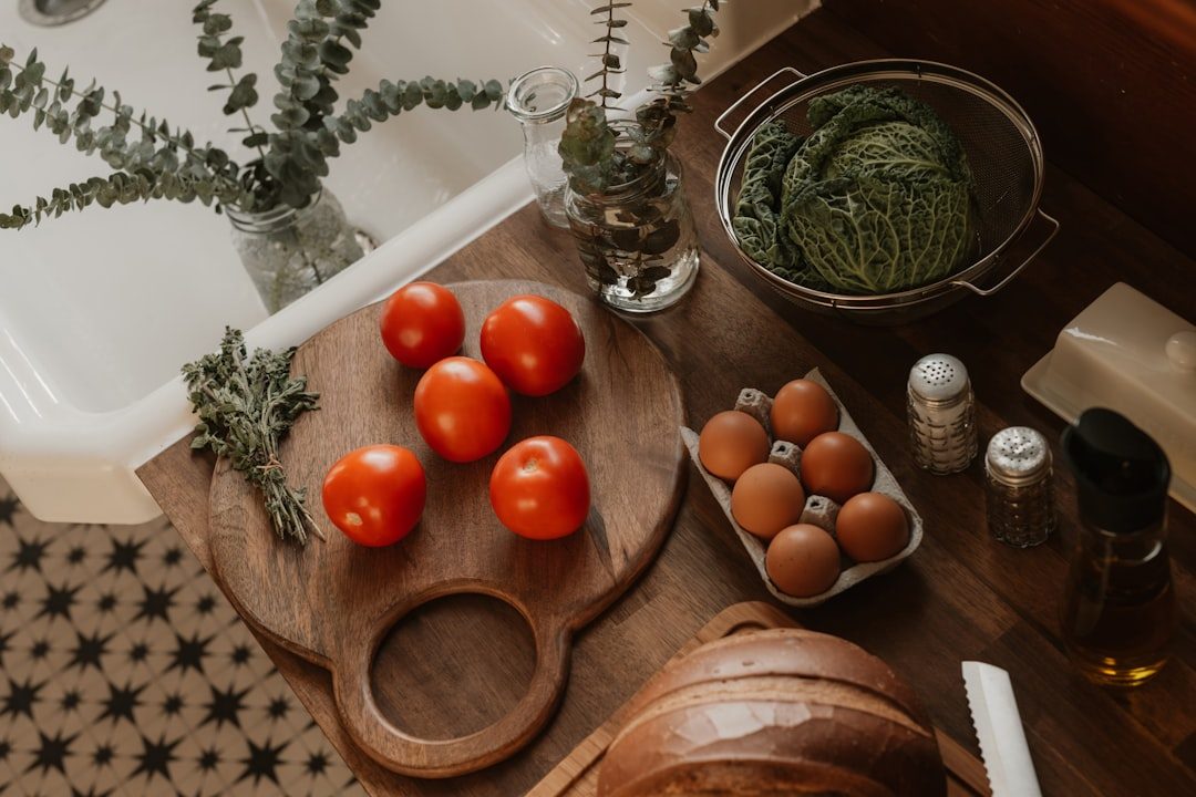 Fresh ingredients laid out on a kitchen counter, ready for meal planning
